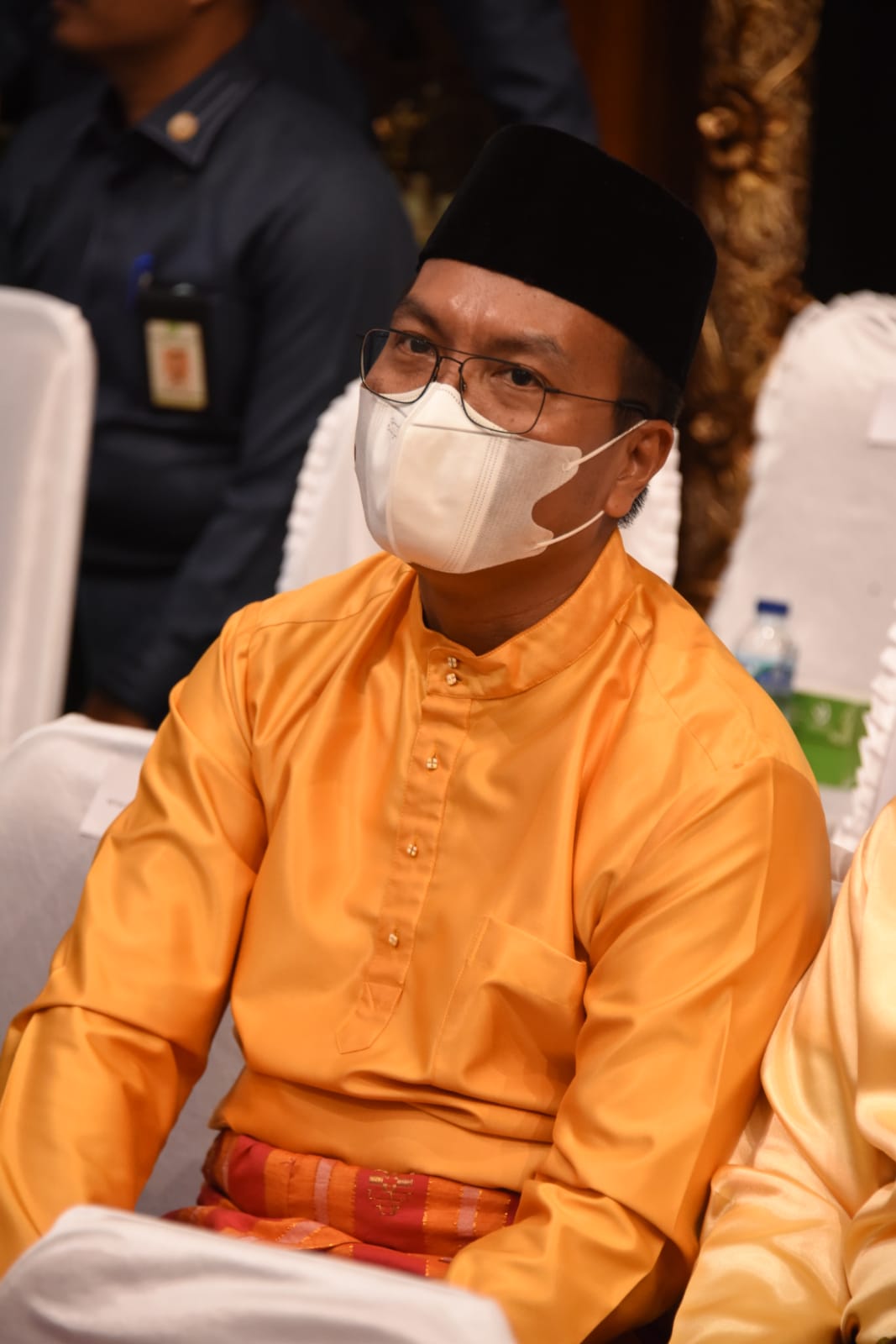 Wakil Ketua DPRD Bengkalis, Syahrial saat menghadiri Rapat Paripurna Istimewa Hari Jadi Kota Pekanbaru