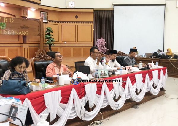 Sekretaris Komisi III, Ashady Selayar saat memimpin jalannya Rapat. (Foto gerbangkepri.com)