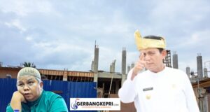 Kabid Cipta Karya Dinas PUPR Provinsi Kepri Hendrija, Gubernur Kepri, dan Proyek Gagal Pembanggunan BLK Karimun. (Foto GK.com / Qiqi)