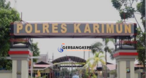 Kantor Polres Karimun. (Foto gerbangkepri.com/Nadya)