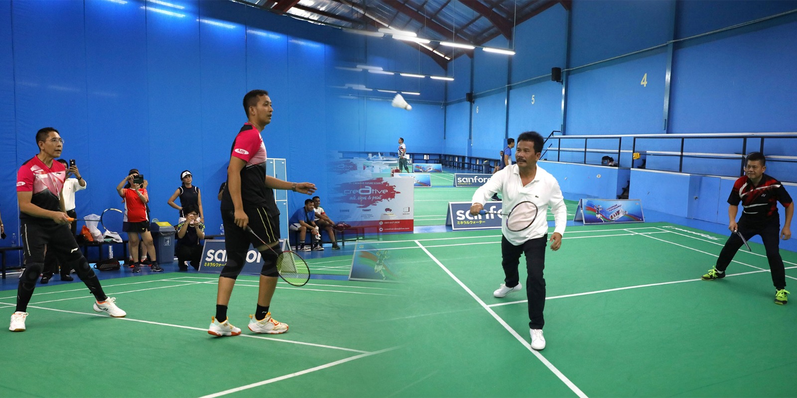 Kepala BP Batam dan Menteri Singapura Bermain Badminton, Jalin Hubungan Baik