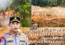 Tambang Timah Ilegal di Lingga Diduga di Lindungi Oknum Aparat, Masyarakat Minta Kapolri Bersihkan